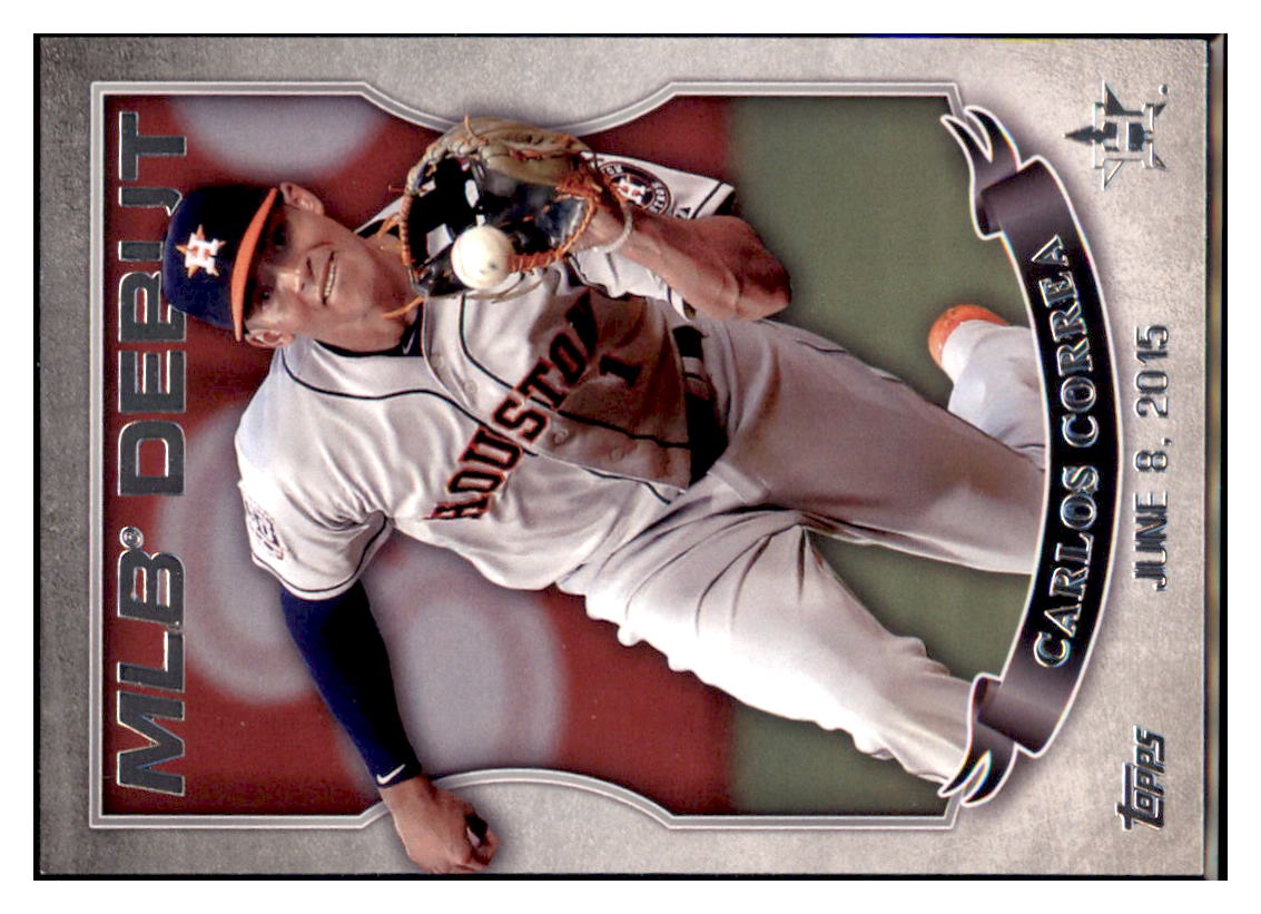2016 Topps Carlos Correa Houston Astros #MLBD2-21 Baseball
Card DBT1A simple Xclusive Collectibles