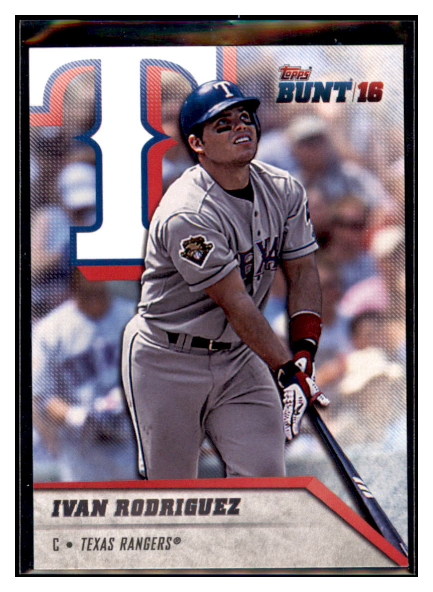 2016 Topps Bunt Ivan Rodriguez    Texas Rangers #188 Baseball Card   DBT1A simple Xclusive Collectibles