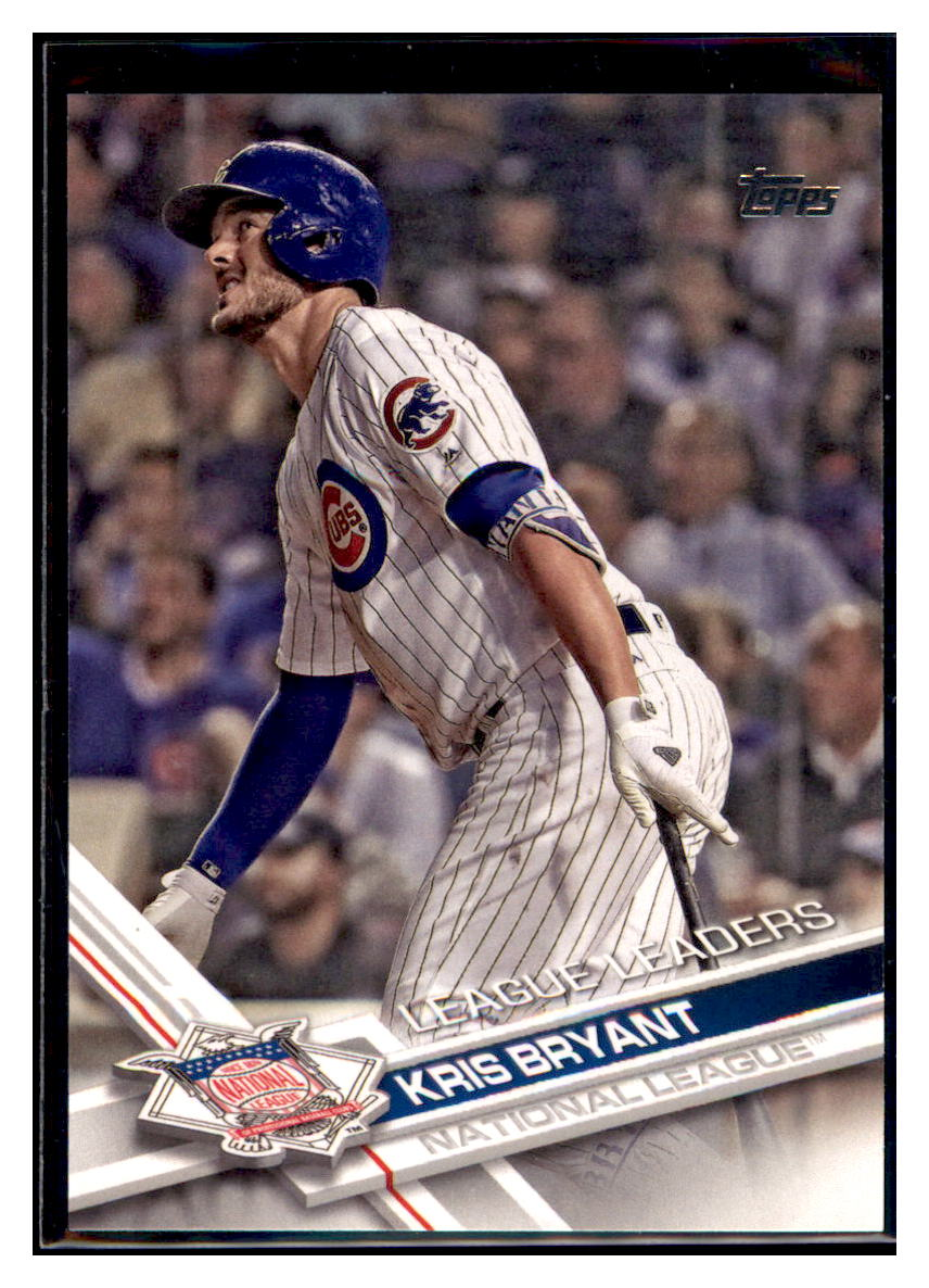 2017 Topps Kris Bryant League Leaders Chicago Cubs #277 Baseball Card   DBT1A simple Xclusive Collectibles   