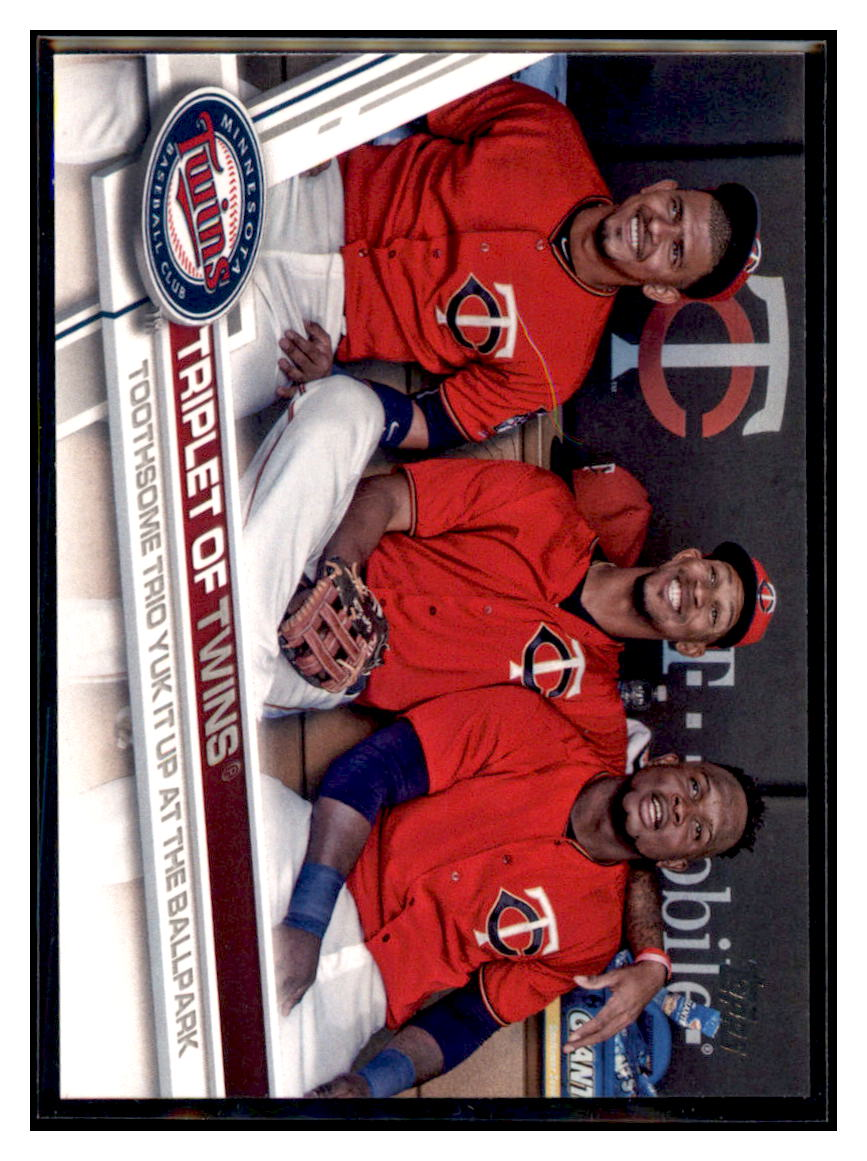 2017 Topps Triplet of Twins CL    Minnesota Twins #590 Baseball Card   DBT1A simple Xclusive Collectibles