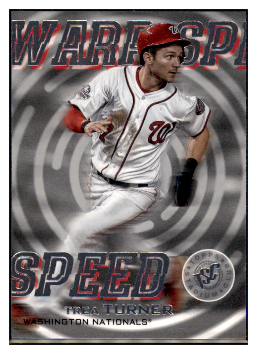 2019 Stadium Club Trea Turner    Washington Nationals #WS-2 Baseball
  Card   DBT1A simple Xclusive Collectibles