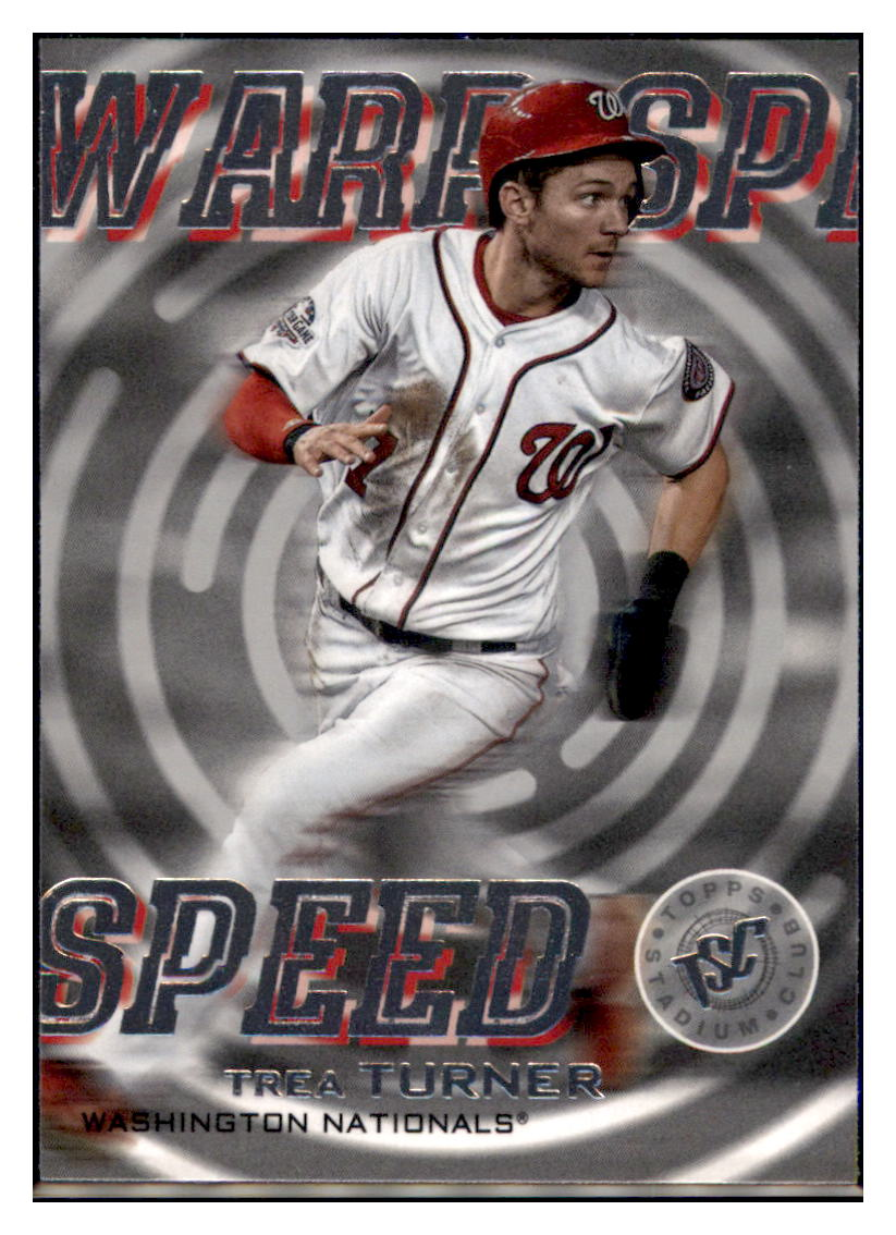 2019 Stadium Club Trea Turner    Washington Nationals #WS-2 Baseball
  Card   DBT1A simple Xclusive Collectibles   