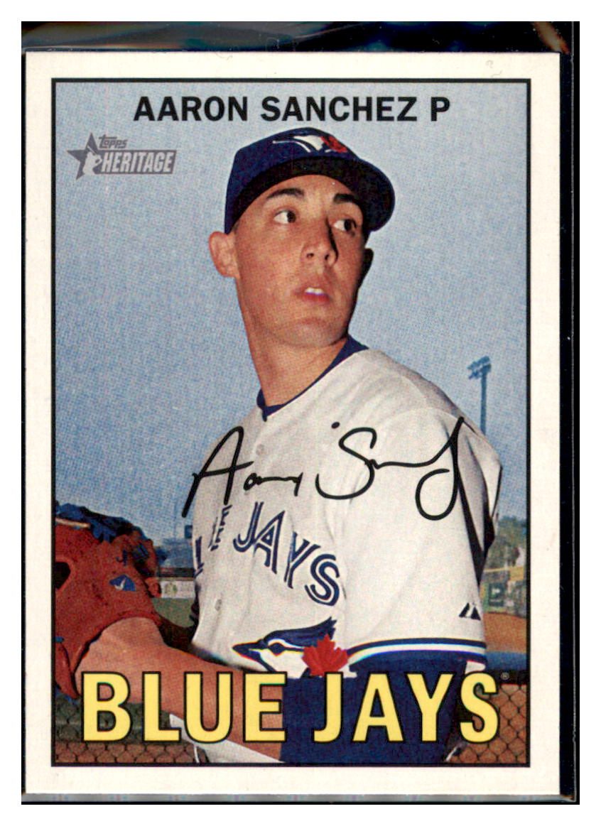 2016 Topps Heritage Aaron
  Sanchez   Toronto Blue Jays  Baseball Card DPT1B simple Xclusive Collectibles   