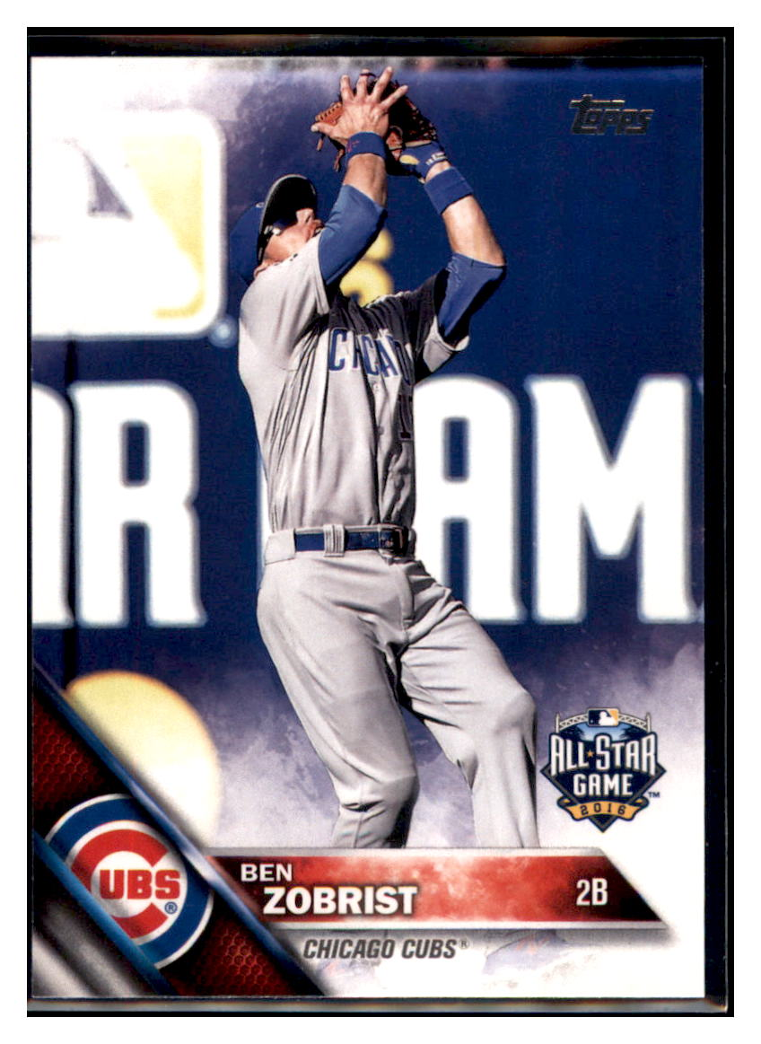 2016 Topps Update Ben Zobrist Chicago Cubs Baseball Card DPT1B simple Xclusive Collectibles