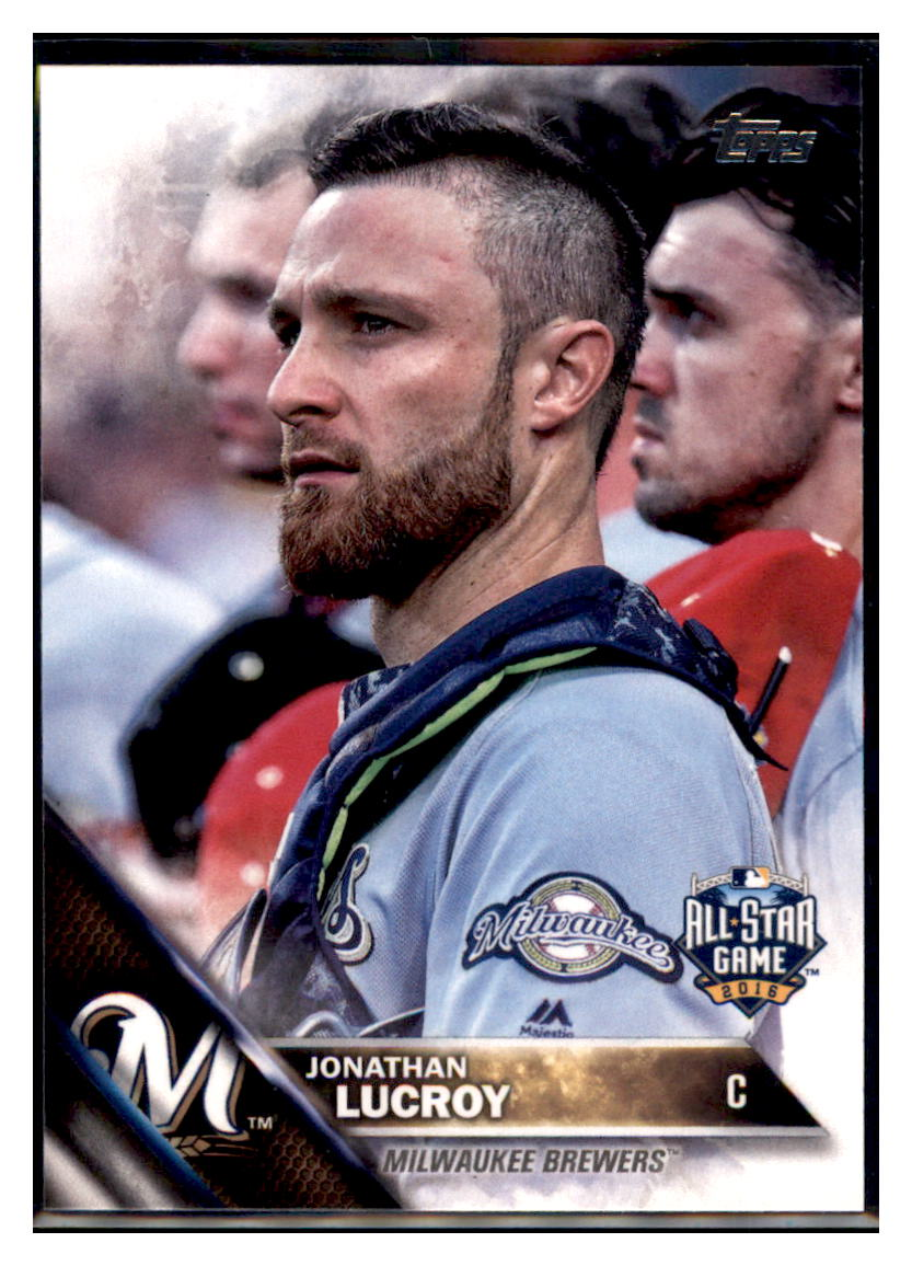 2016 Topps Update Jonathan
Lucroy AS Milwaukee Brewers Baseball
Card DPT1C simple Xclusive Collectibles