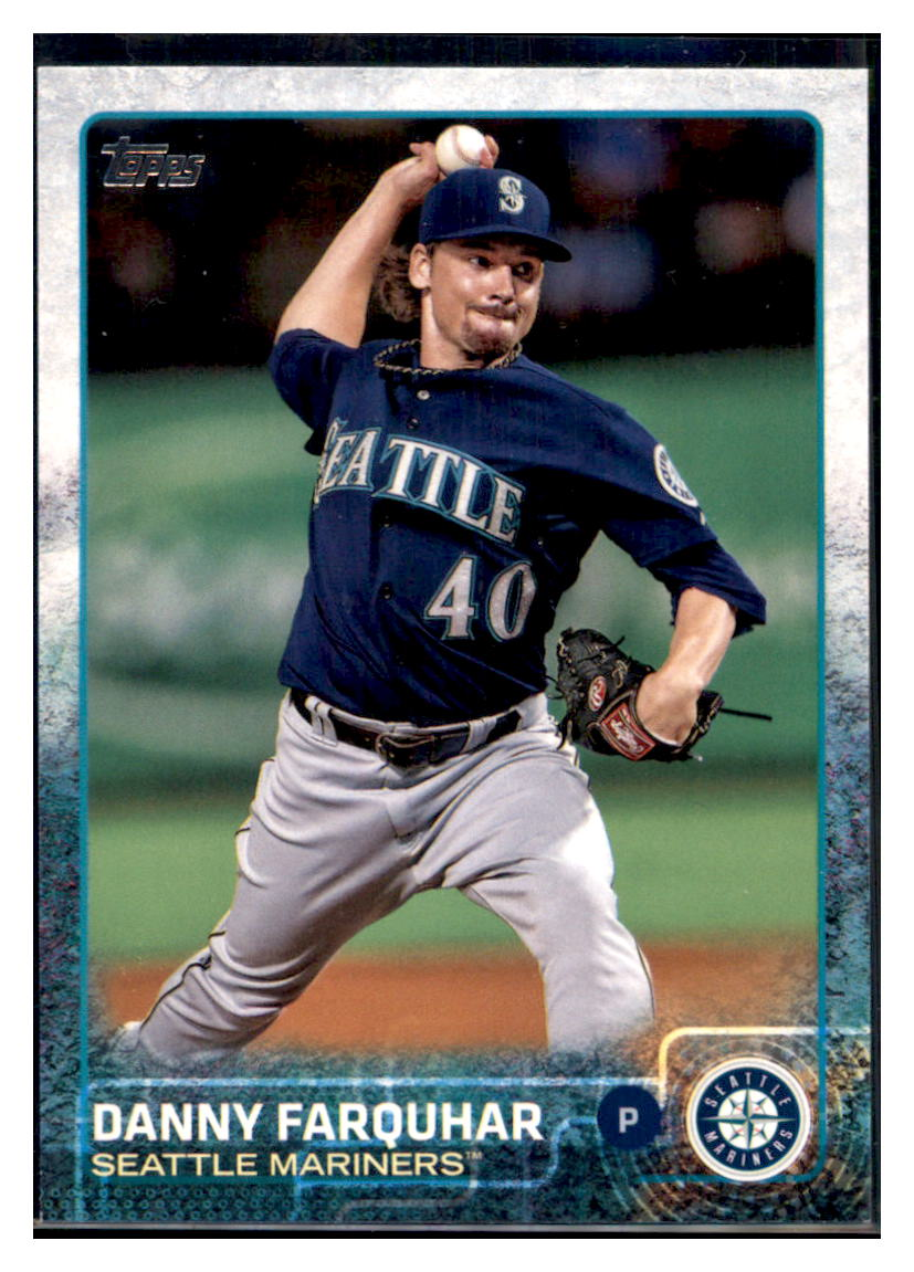 2015 Topps Danny
  Farquhar   Seattle Mariners Baseball
  Card DPT1C simple Xclusive Collectibles