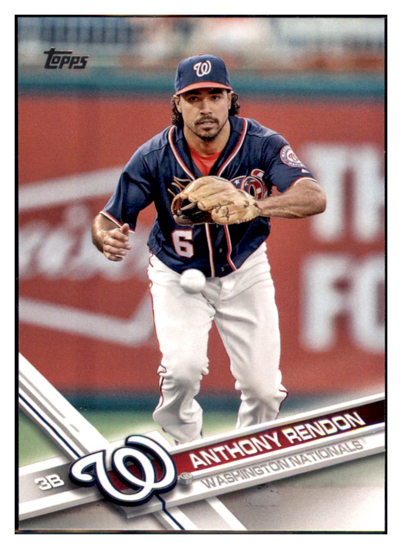 2017 Topps Anthony Rendon Washington
Nationals Baseball Card DPT1C simple Xclusive Collectibles