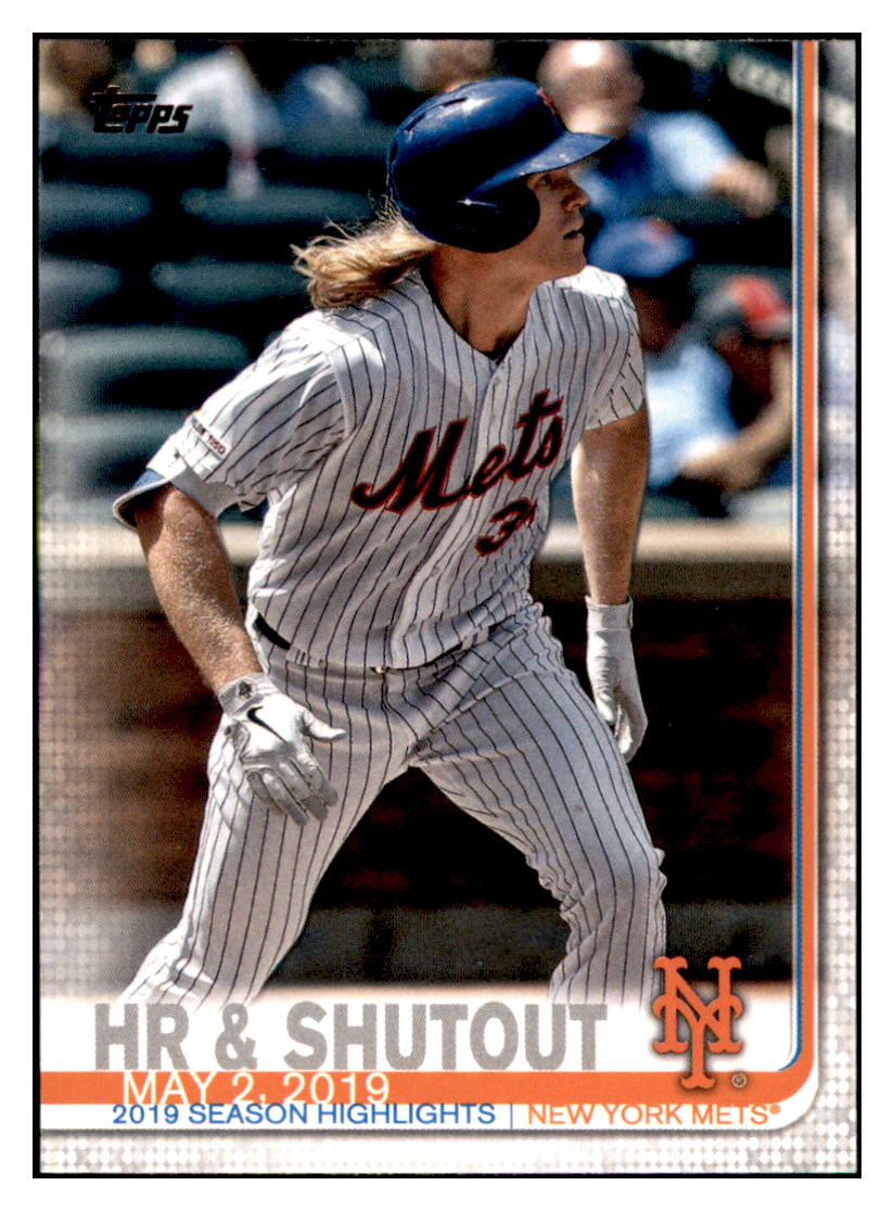 2019 Topps Update HR &
  Shutout CL, HL   New York Mets Baseball
  Card DPT1D simple Xclusive Collectibles