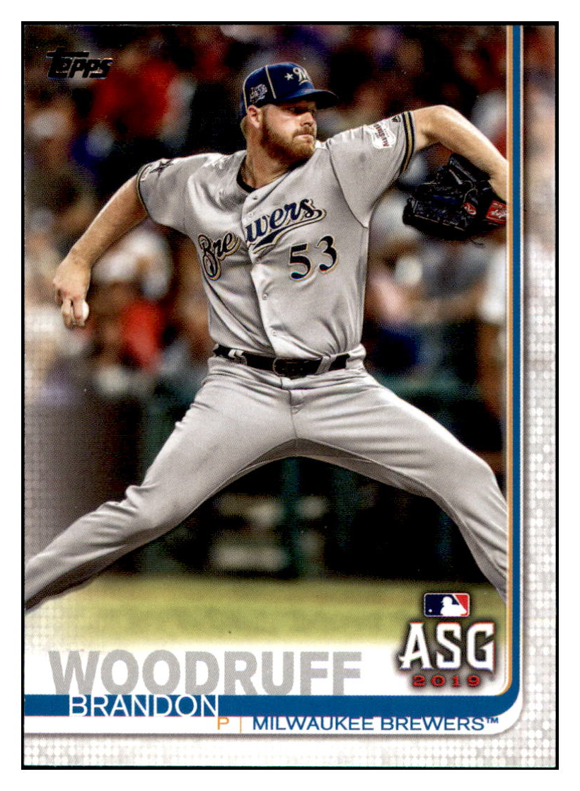 2019 Topps Update Brandon
  Woodruff   ASG Milwaukee Brewers
  Baseball Card DPT1D simple Xclusive Collectibles