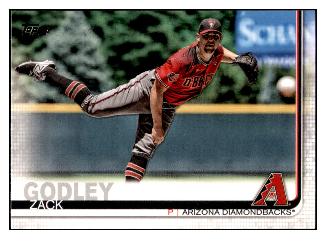 2019 Topps Zack Godley Arizona Diamondbacks Baseball Card DPT1D simple Xclusive Collectibles