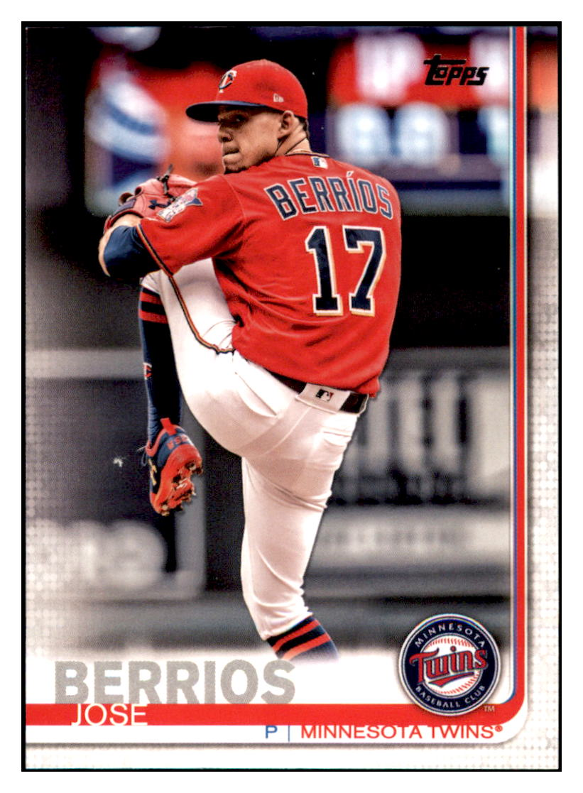 2019 Topps Jose Berrios Minnesota Twins Baseball Card DPT1D simple Xclusive Collectibles