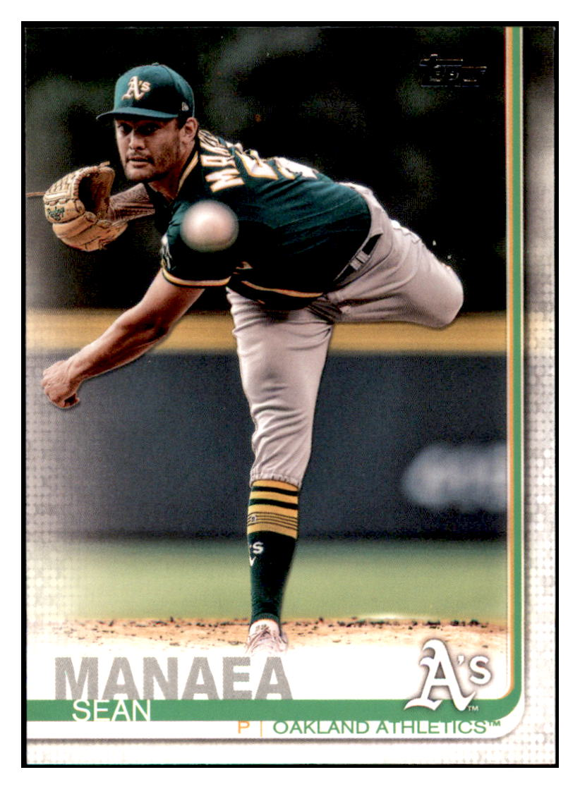 2019 Topps Sean Manaea Oakland Athletics Baseball Card DPT1D simple Xclusive Collectibles