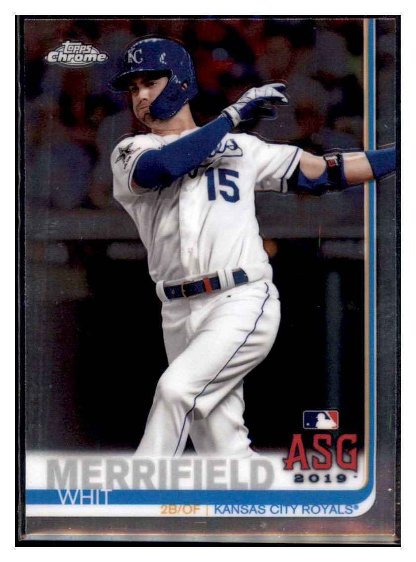 2019 Topps Chrome Update
  Edition Whit Merrifield   ASG Kansas
  City Royals Baseball Card DPT1D simple Xclusive Collectibles