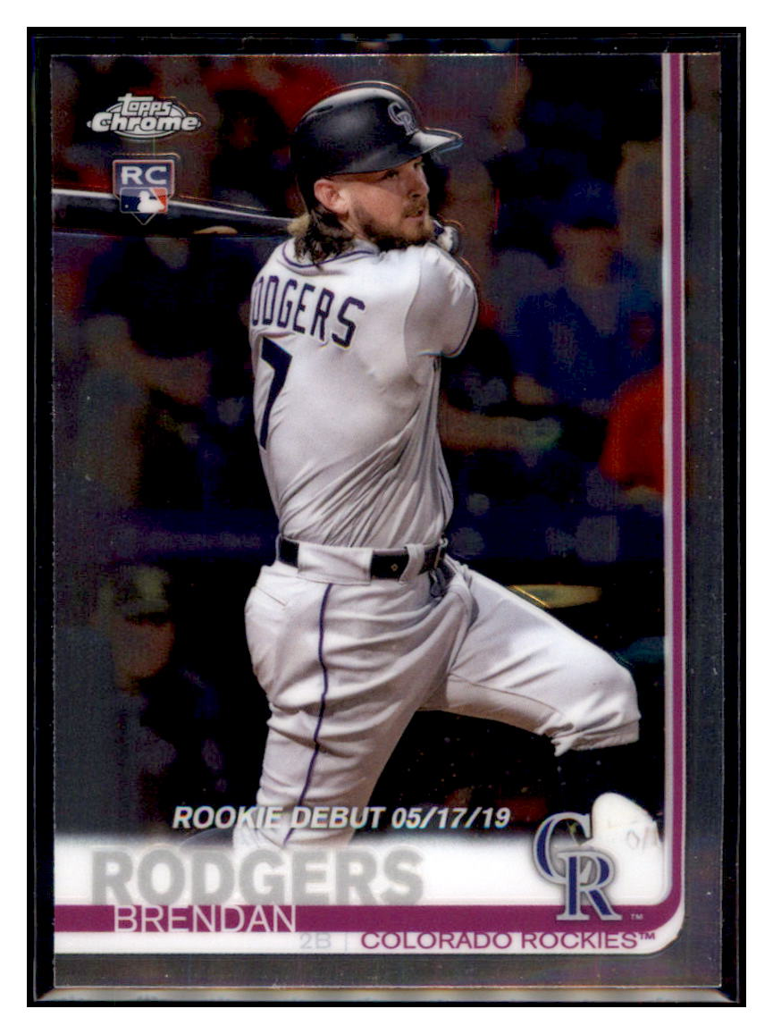 2019 Topps Chrome Update
  Edition Brendan Rodgers   RD, RC
  Colorado Rockies Baseball Card DPT1D simple Xclusive Collectibles