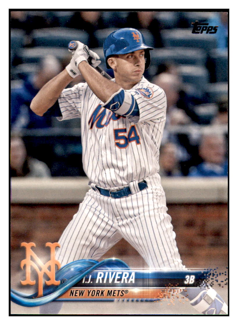 2018 Topps T.J. Rivera   New York Mets Baseball Card DPT1D simple Xclusive Collectibles