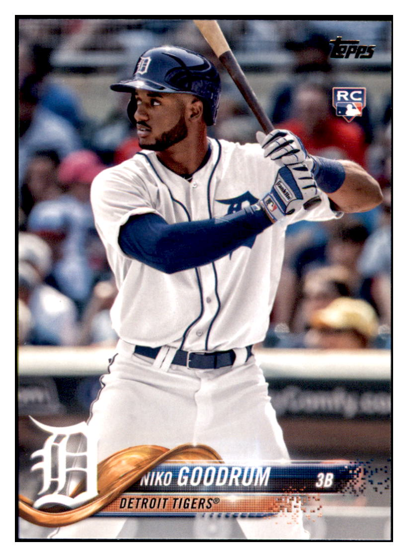 2018 Topps Niko Goodrum RC Detroit Tigers Baseball Card DPT1D simple Xclusive Collectibles