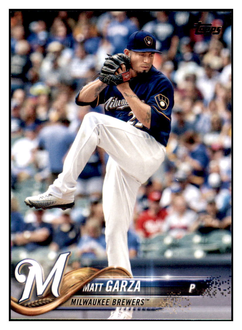 2018 Topps Matt Garza   Milwaukee Brewers Baseball Card DPT1D simple Xclusive Collectibles