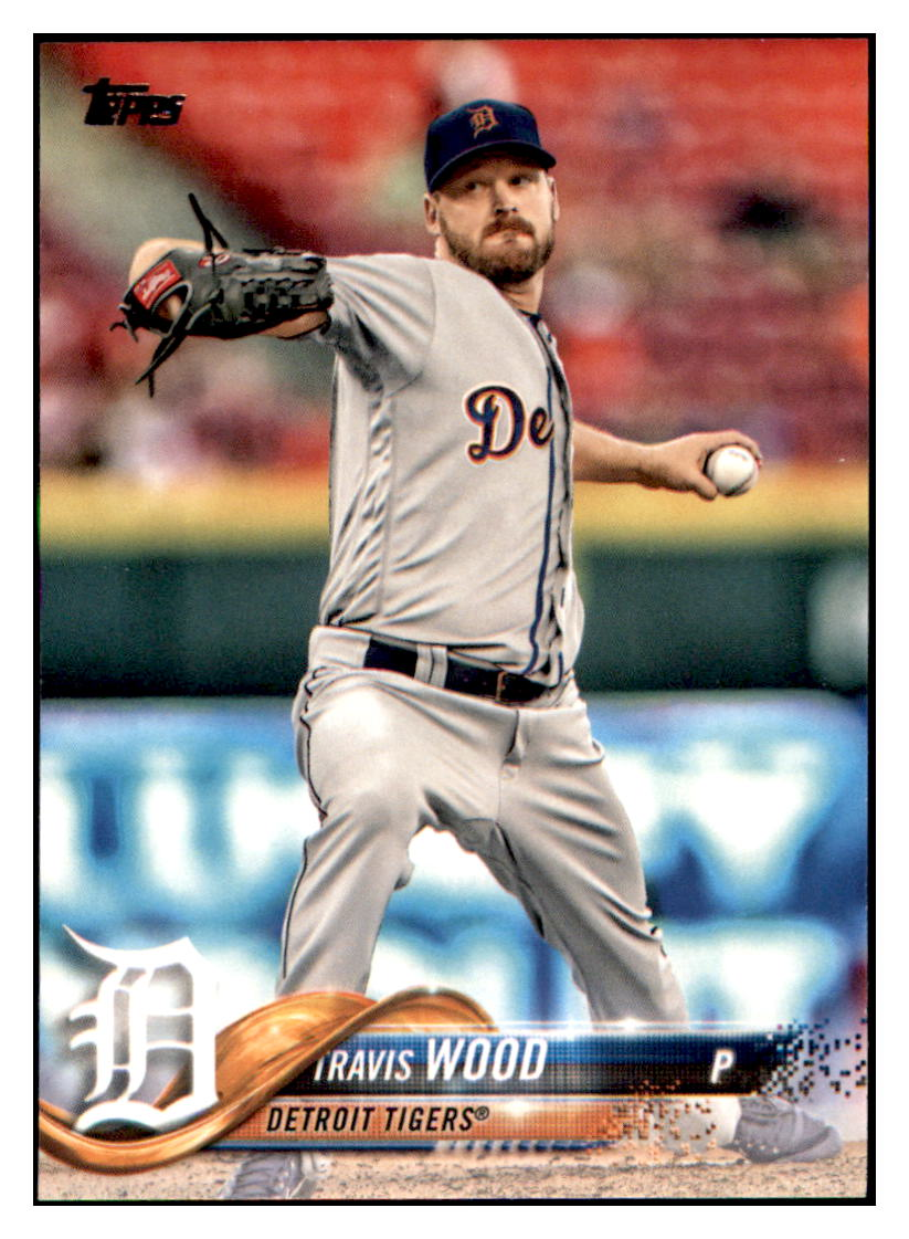 2018 Topps Travis Wood Detroit Tigers Baseball Card DPT1D simple Xclusive Collectibles