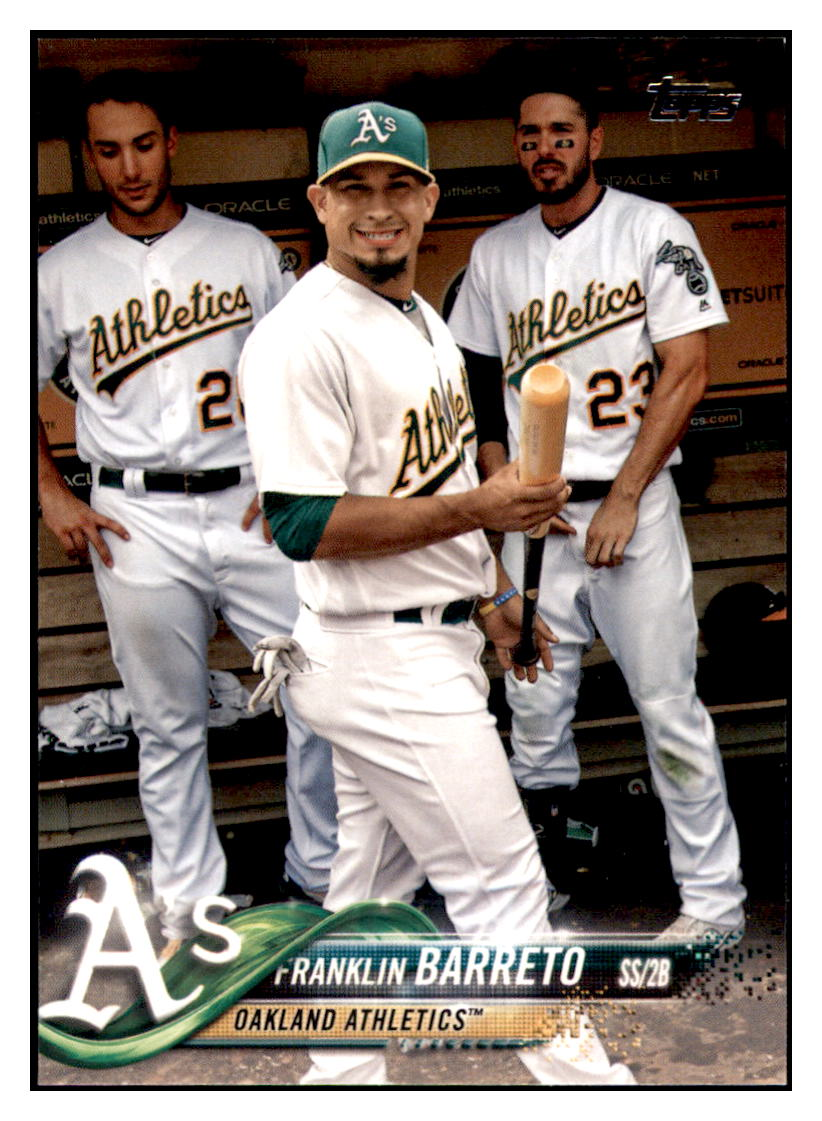 2018 Topps Franklin
Barreto Oakland Athletics Baseball
Card DPT1D simple Xclusive Collectibles