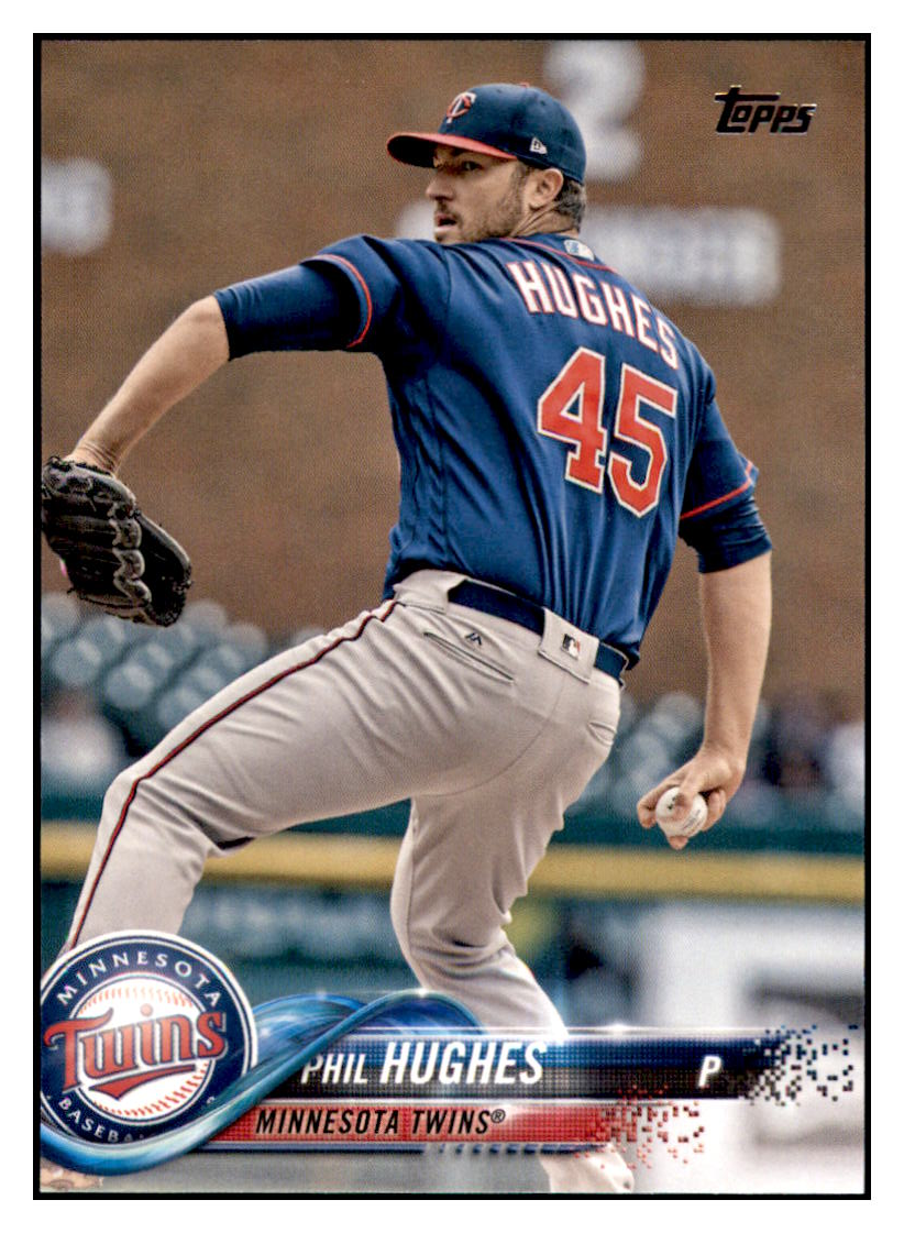2018 Topps Phil Hughes Minnesota Twins Baseball Card DPT1D simple Xclusive Collectibles