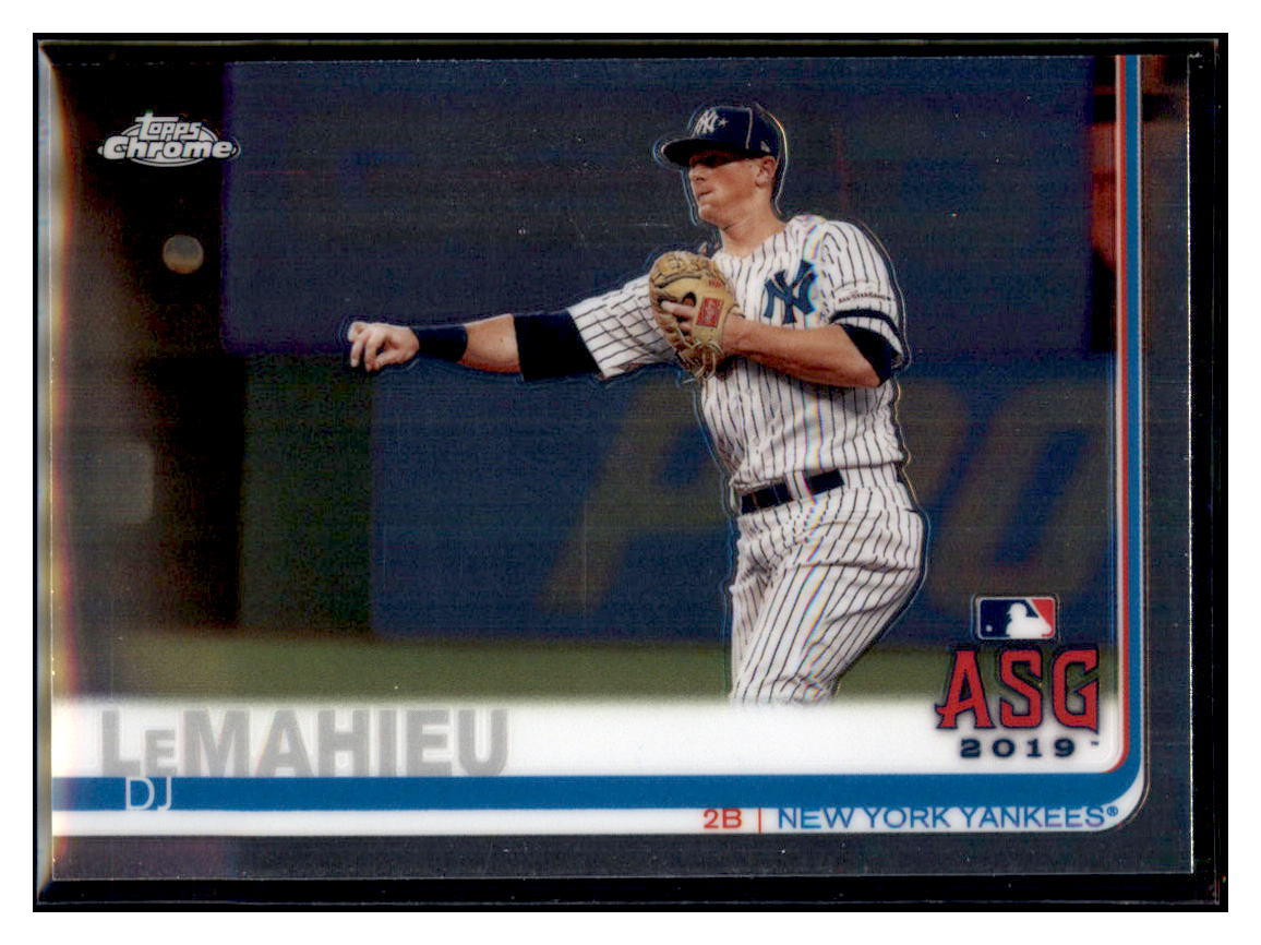 2019 Topps Chrome Update
Edition DJ LeMahieu ASG New York
Yankees Baseball Card DPT1D simple Xclusive Collectibles