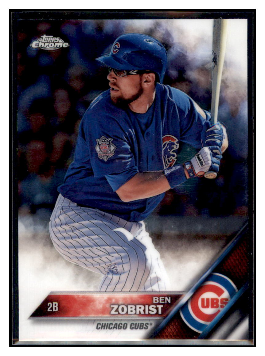 2016 Topps Chrome Ben
  Zobrist   Chicago Cubs Baseball Card
  DPT1D simple Xclusive Collectibles   
