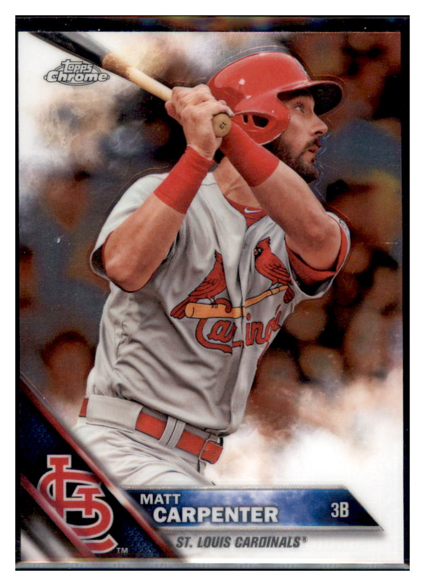 2016 Topps Chrome Matt
  Carpenter   St. Louis Cardinals
  Baseball Card DPT1D simple Xclusive Collectibles