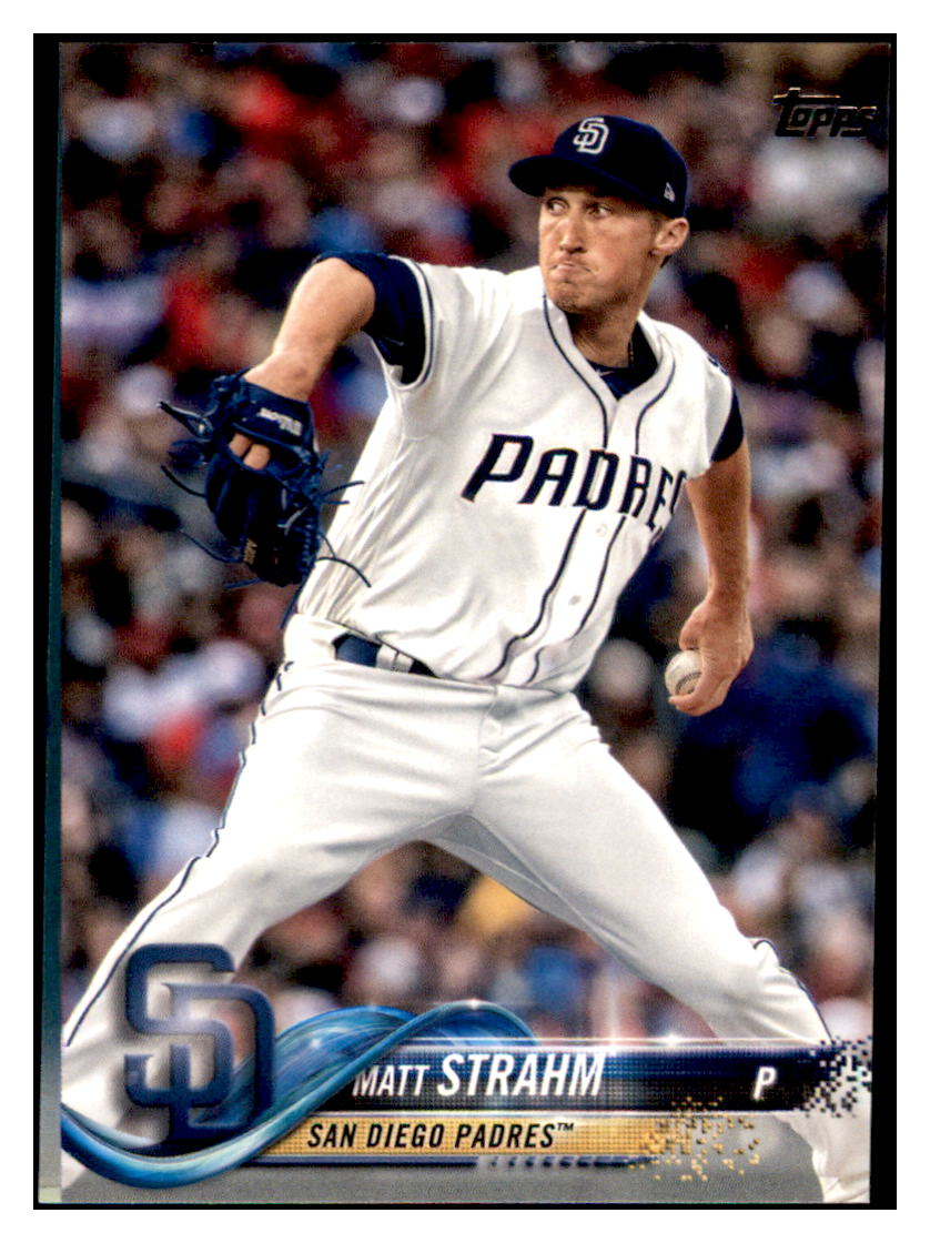 2018 Topps Matt Strahm San Diego Padres Baseball Card DPT1D simple Xclusive Collectibles