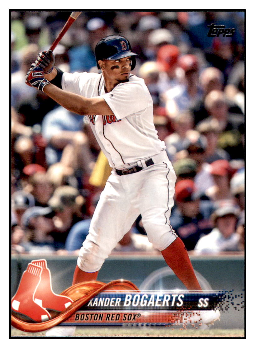 2018 Topps Xander Bogaerts Boston Red Sox #502 Baseball Card DBT1D