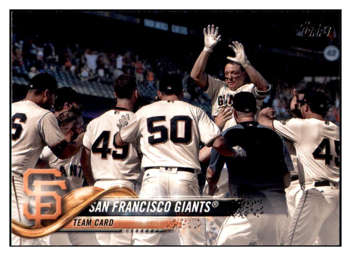2018 Topps San Francisco
Giants TC San Francisco Giants
Baseball Card DPT1D simple Xclusive Collectibles