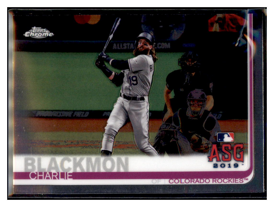 2019 Topps Chrome Update
  Edition Charlie Blackmon   ASG Colorado
  Rockies Baseball Card DPT1D simple Xclusive Collectibles