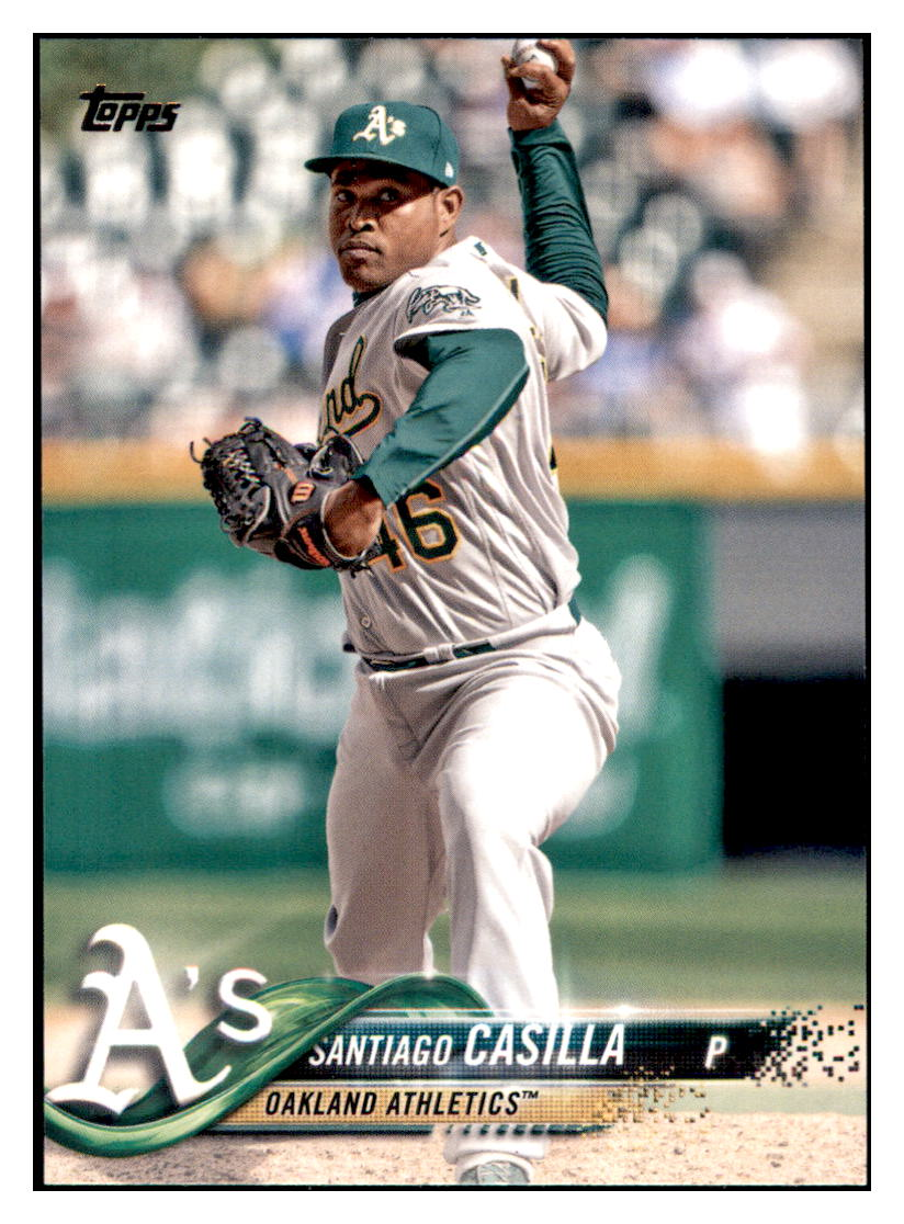 2018 Topps Santiago
Casilla Oakland Athletics Baseball
Card DPT1D simple Xclusive Collectibles