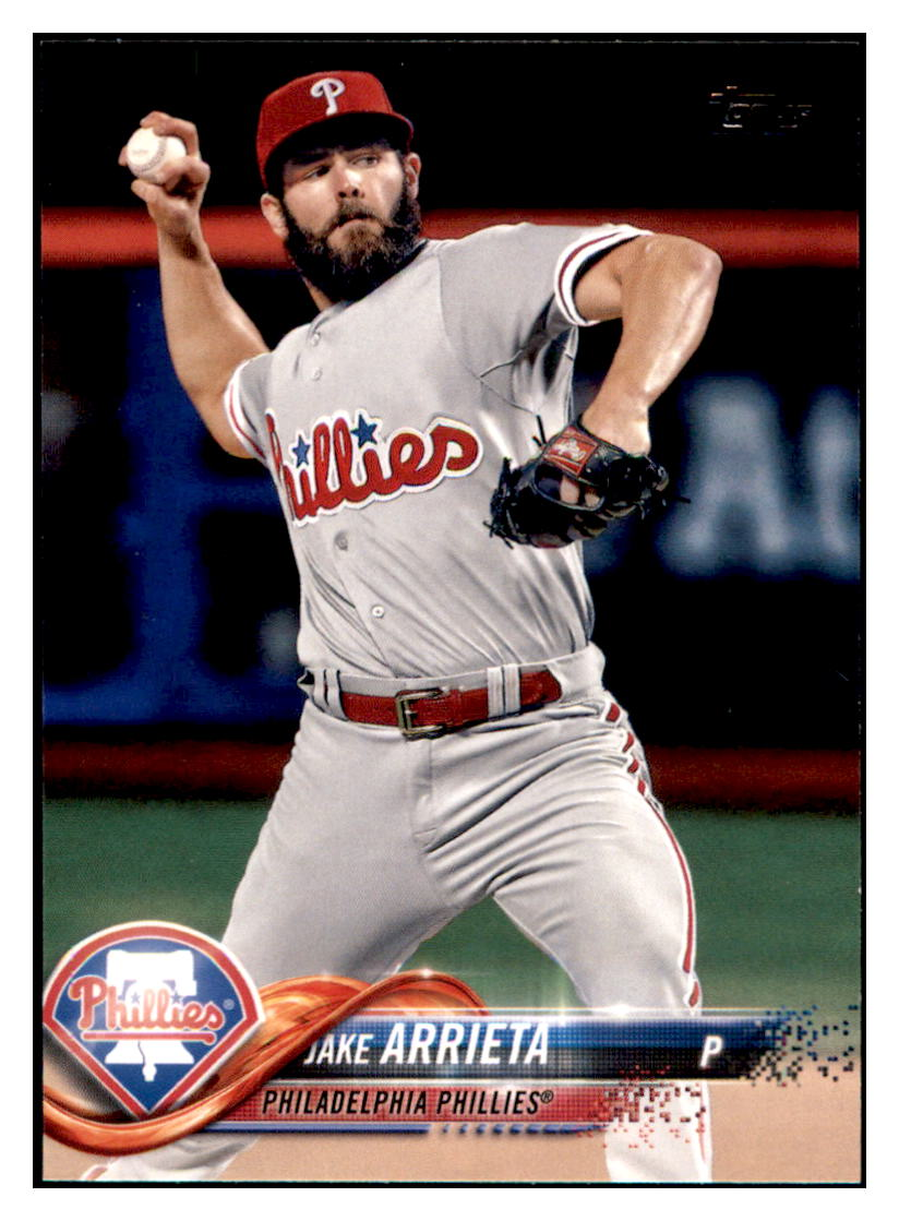 2018 Topps Jake Arrieta Philadelphia Phillies Baseball Card DPT1D simple Xclusive Collectibles