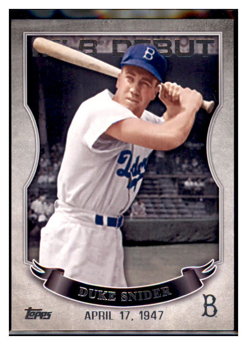 2016 Topps Duke Snider MLB
  Debut Gold (Series 2)  Brooklyn Dodgers
  Baseball Card DPT1D simple Xclusive Collectibles