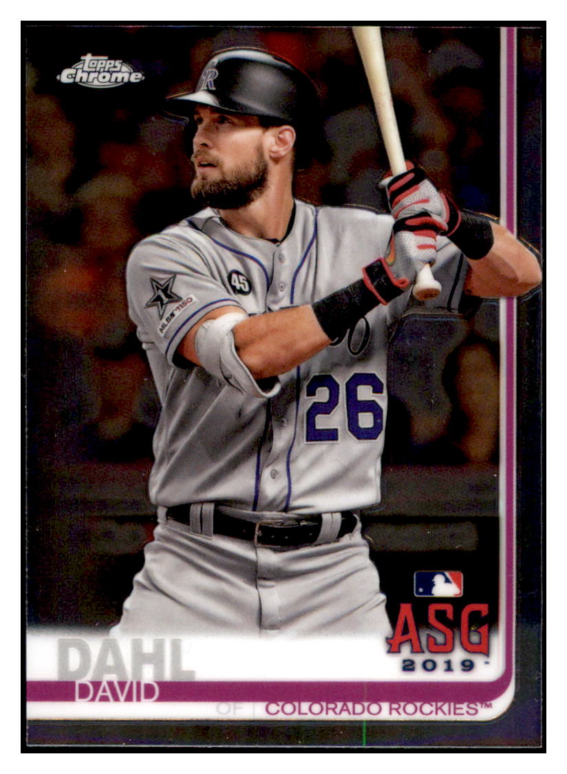 2019 Topps Chrome Update
  Edition David Dahl   ASG Colorado
  Rockies Baseball Card DPT1D simple Xclusive Collectibles   