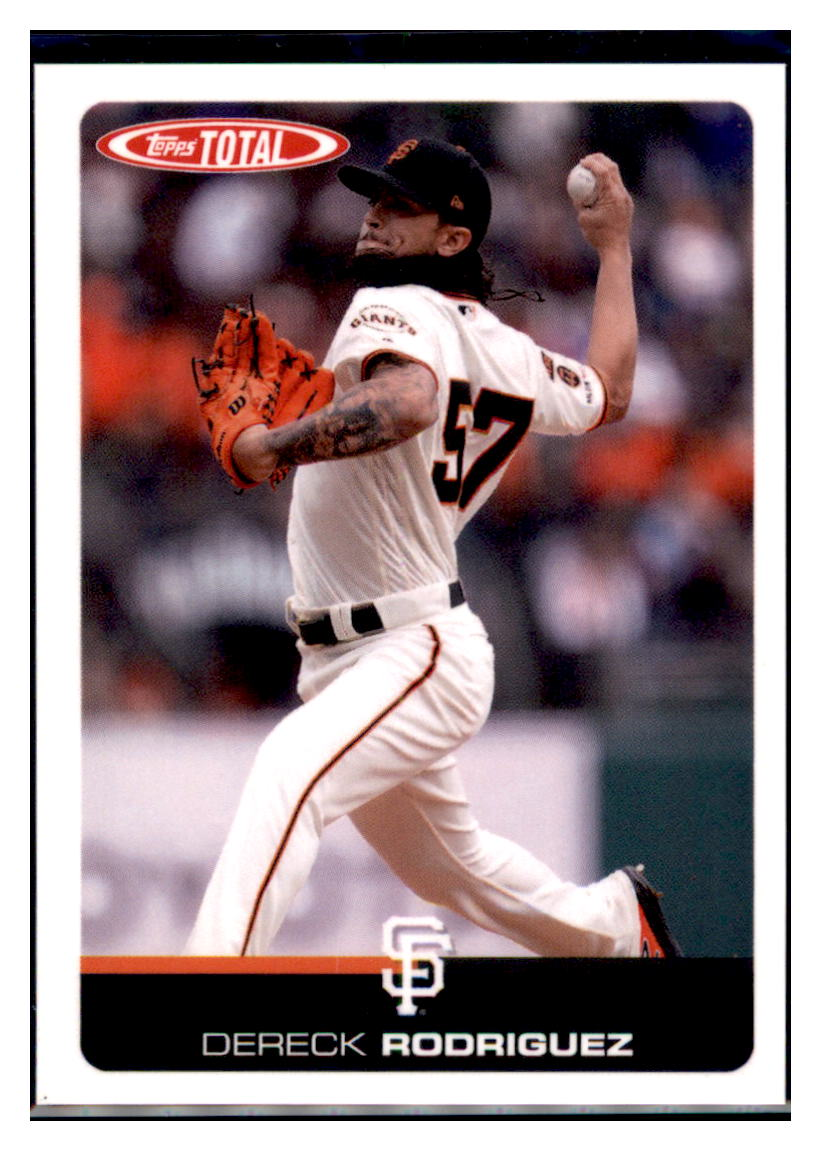 2019 Topps Total Dereck
Rodriguez San Francisco Giants
Baseball Card DPT1D simple Xclusive Collectibles
