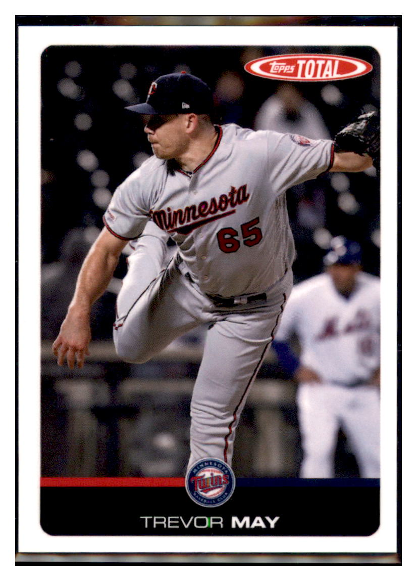 2019 Topps Total Trevor
May Minnesota Twins Baseball Card
DPT1D simple Xclusive Collectibles