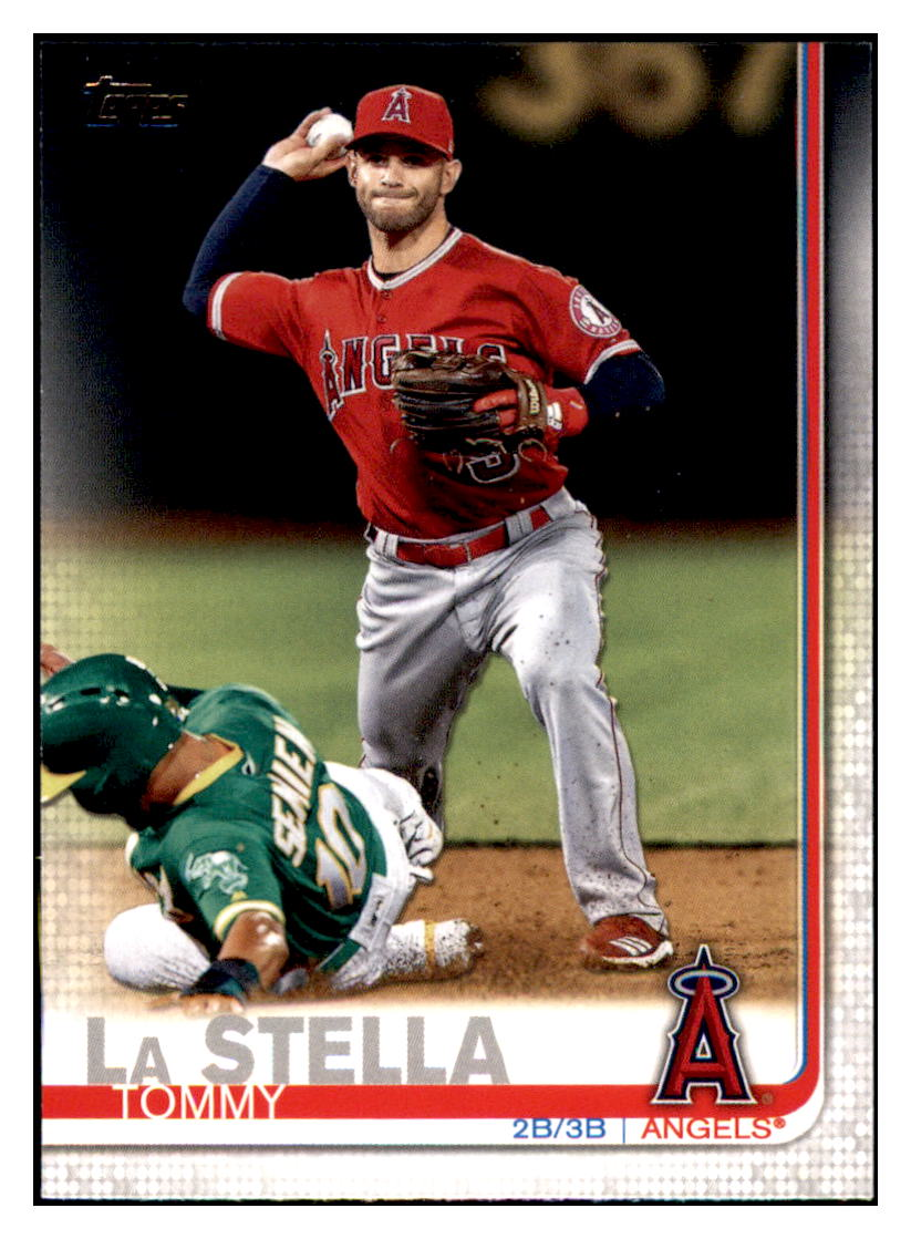 2019 Topps Update Tommy La
  Stella   Los Angeles Angels Baseball
  Card DPT1D simple Xclusive Collectibles   