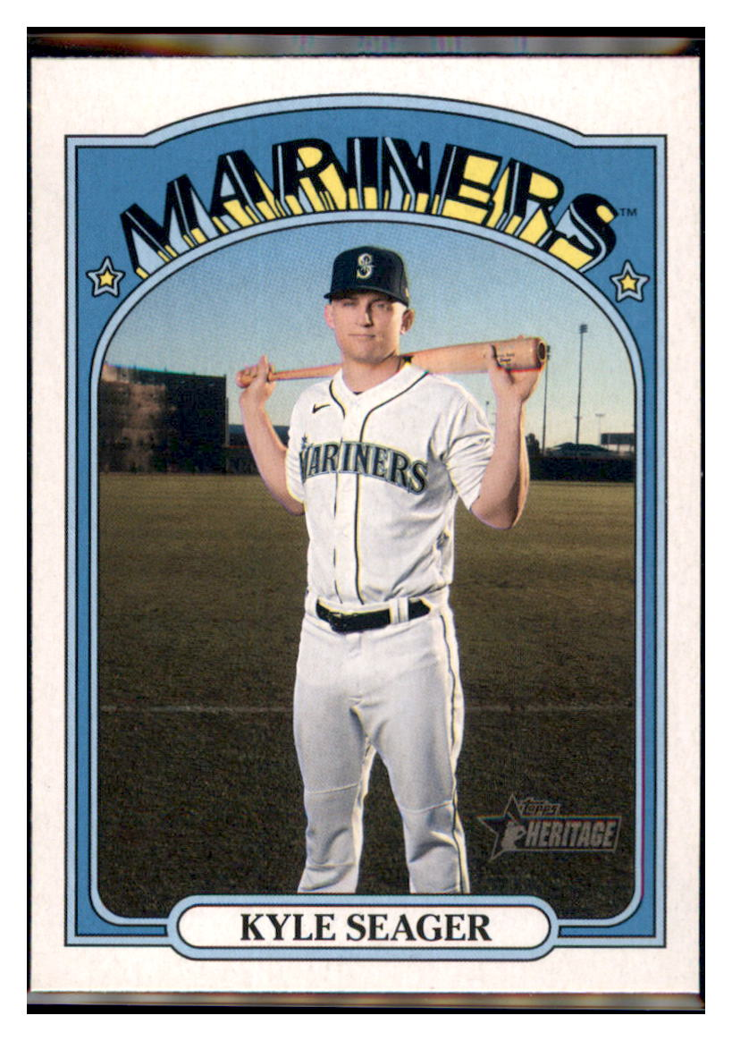 2021 Topps Heritage Kyle
  Seager   Seattle Mariners Baseball Card
  GMMGA simple Xclusive Collectibles   