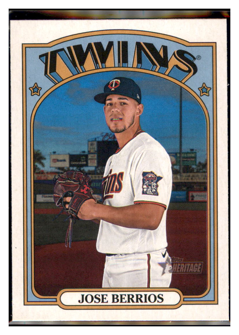 2021 Topps Heritage Jose
  Berrios   Minnesota Twins Baseball Card
  GMMGA simple Xclusive Collectibles