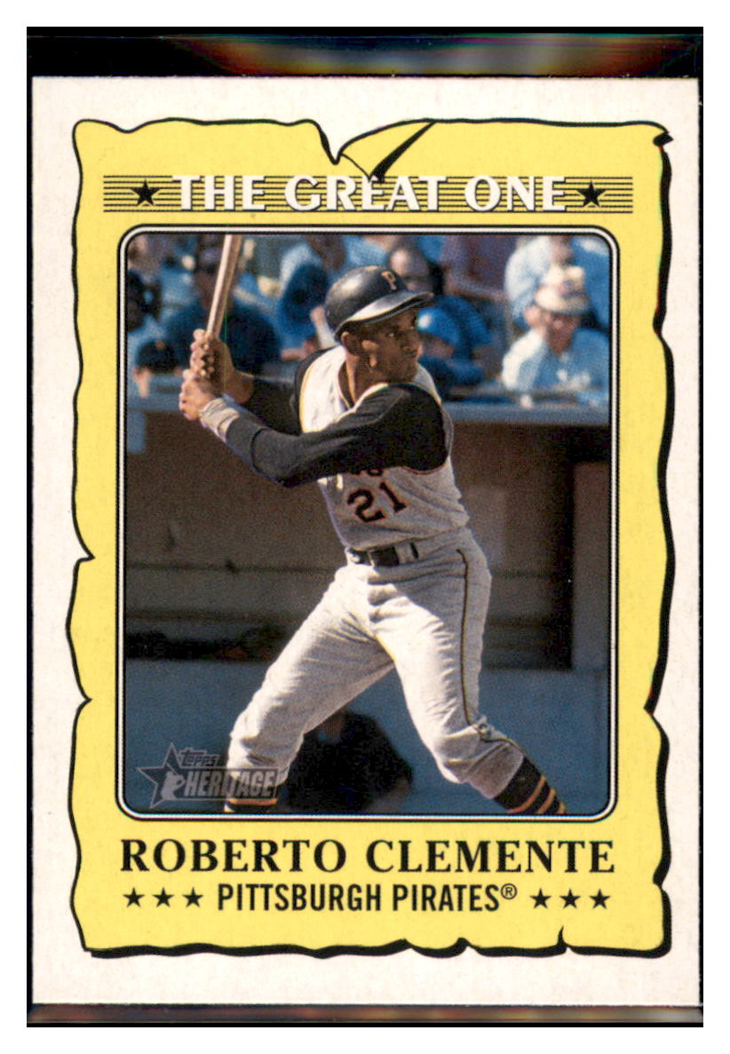 2021 Topps Heritage Roberto
  Clemente The Great One  Pittsburgh
  Pirates Baseball Card GMMGA simple Xclusive Collectibles