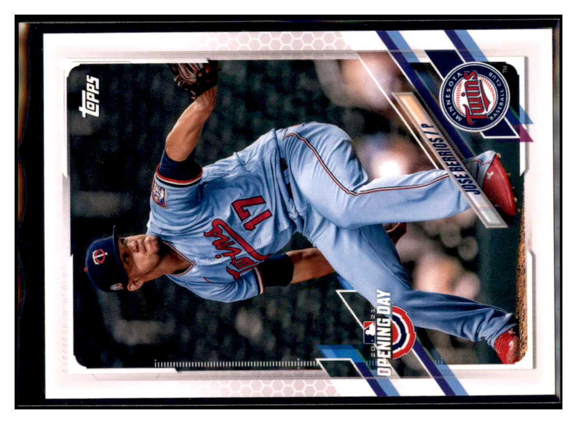 2021 Topps Opening Day Jose
  Berrios   Minnesota Twins Baseball Card
  GMMGA simple Xclusive Collectibles