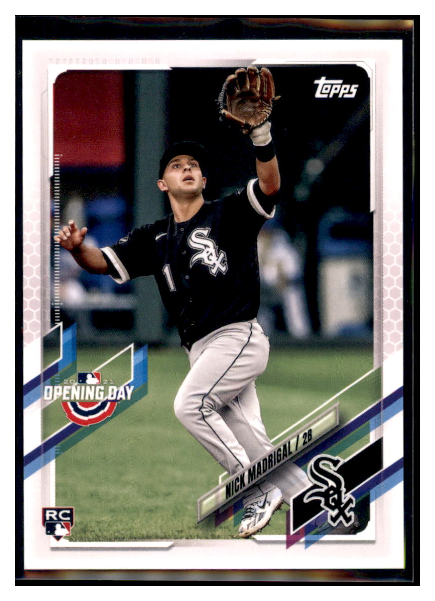 2021 Topps Opening Day Nick
  Madrigal   RC Chicago White Sox
  Baseball Card GMMGA simple Xclusive Collectibles