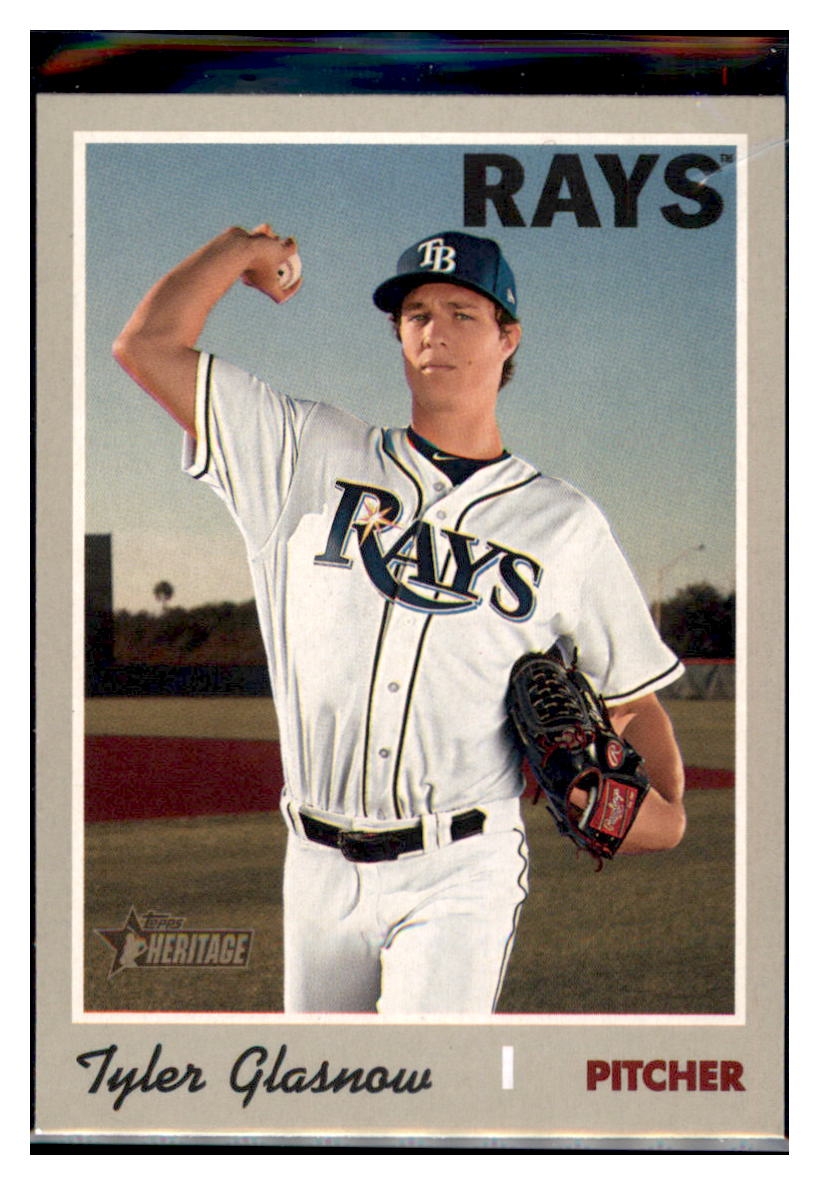 2019 Topps Heritage Tyler
Glasnow Tampa Bay Rays Baseball Card
GMMGA simple Xclusive Collectibles