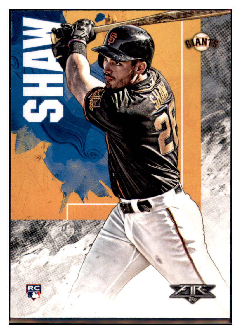 2019 Topps Fire Chris
Shaw RC San Francisco Giants Baseball
Card GMMGA simple Xclusive Collectibles