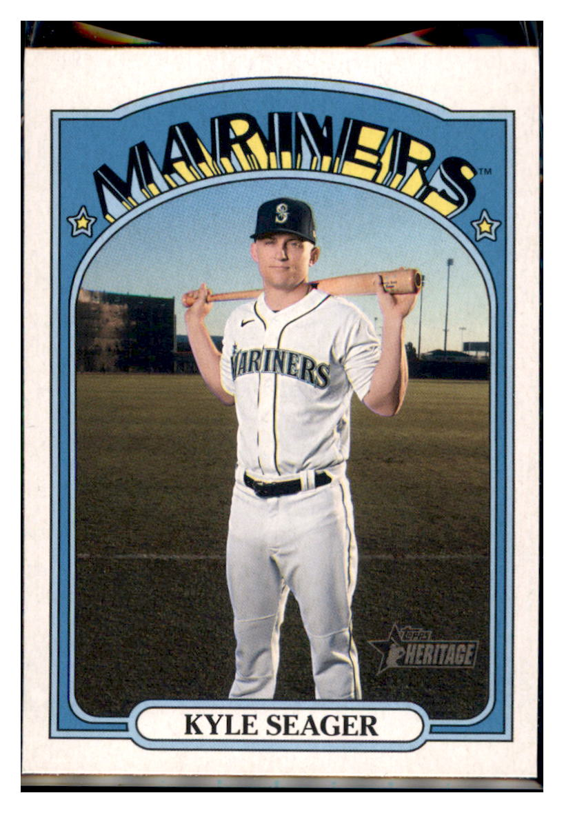 2021 Topps Heritage Kyle
  Seager   Seattle Mariners Baseball Card
  GMMGA_1a simple Xclusive Collectibles