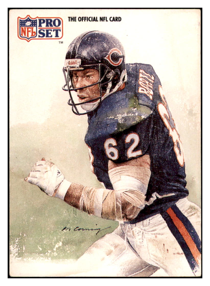 1991 Pro Set Mark Bortz PB Chicago Bears Football Card GMMGA simple Xclusive Collectibles