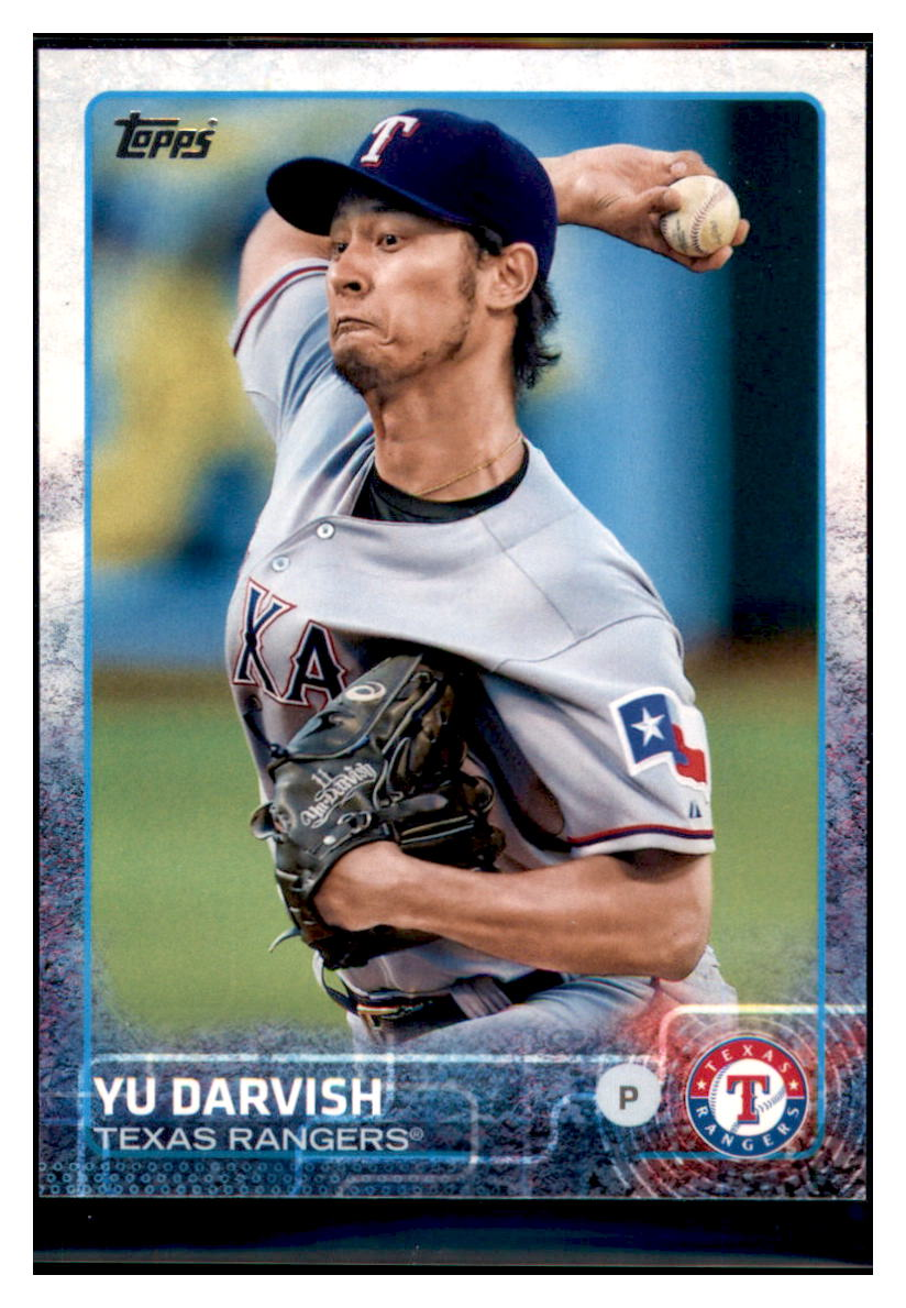 2015 Topps Yu Darvish Texas Rangers Baseball Card GMMGA simple Xclusive Collectibles