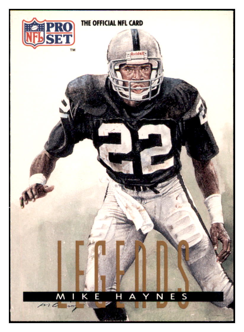 1991 Pro Set Mike
  Haynes   LGD Los Angeles Raiders
  Football Card GMMGA simple Xclusive Collectibles