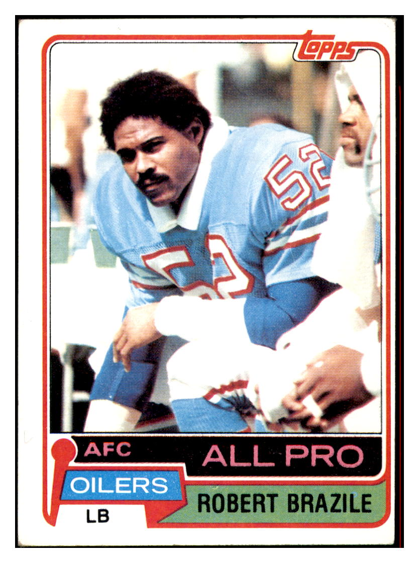 1981 Topps Robert
Brazile AP Houston Oilers Football
Card GMMGA simple Xclusive Collectibles